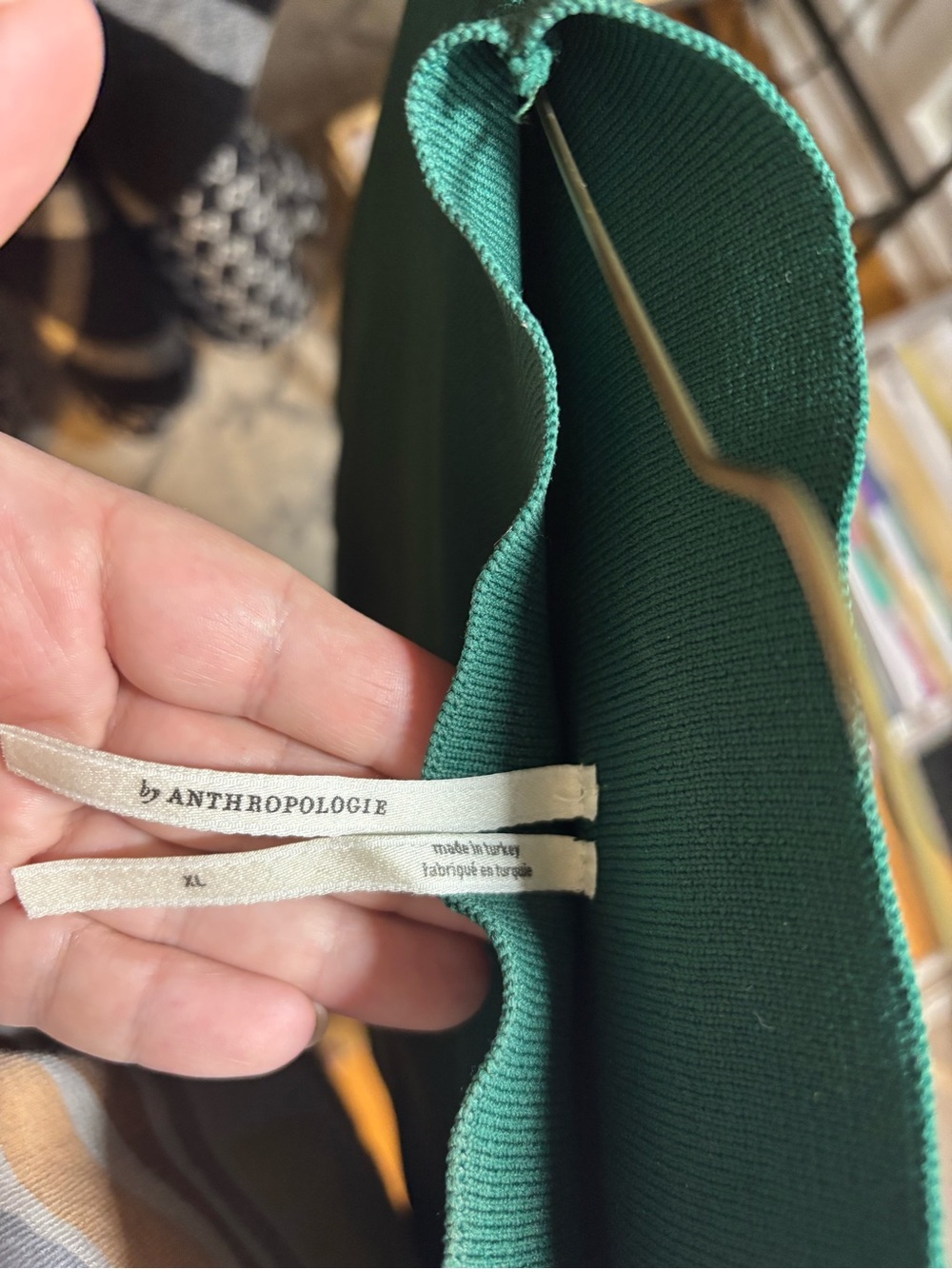 Anthropologie Teal Sleeveless Mock Neck Dress - Picture 7 of 7
